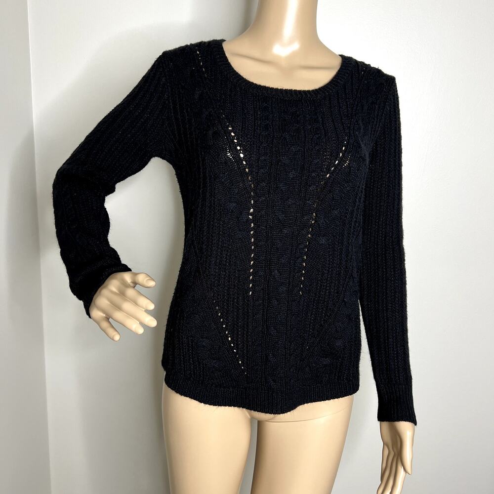 SO Black Perfect Pullover Knit Crewneck Sweater
